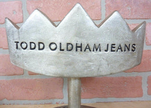 Original TODD OLDHAM JEANS Store Display Advertising Sign PLEASE ENJOY JEANS