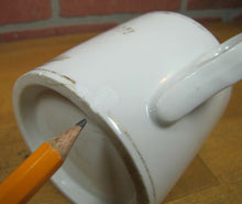 Load image into Gallery viewer, Antique BLACKSMITH ANVIL Occupational Shaving Mug Hand Painted Porcelain
