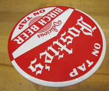 Load image into Gallery viewer, POSTIE&#39;S BIRCH BEER Original Old Button Sign DELICIOUS ON TAP Soda Drink Ad
