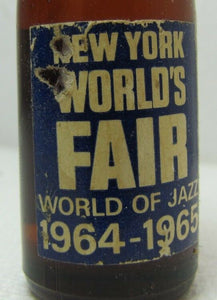 Orig 1964-65 New York World's Fair HARP Mini BEER World of JAZZ Unisphere NYWF