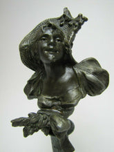 Load image into Gallery viewer, Antique Art Nouveau Maidens Bust Decorative Arts Miniature Small Mini Statue
