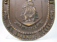 Load image into Gallery viewer, Commander Naval Surface Force U.S. Atlantic Fleet Plaque ornate copper Navy
