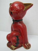 Load image into Gallery viewer, Vtg Mid Century Cat Incense Burner detailed kitty big belly mouth Retro Japan
