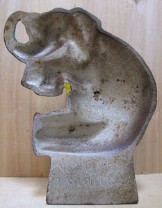 c1930 CIRCUS ELEPHANT TAYLOR COOK No2 Original Old Cast Iron Doorstop Decorative Art Statue