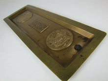 Load image into Gallery viewer, 1930s ANCIENT &amp; HONORABLE ARTILLERY Co 1638-1938 300 yr Advertising Brass Tray
