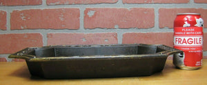 C BLAKE BOSTON MASS Antique Cast Iron Decorative Arts Large Tray Gold Black
