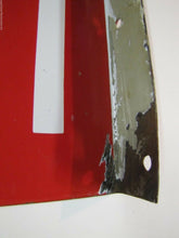 Load image into Gallery viewer, FIRE EXIT Orig Old Porcelain Double Sided Flange Sign Shop Building Industrial
