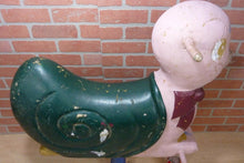 Load image into Gallery viewer, Old SNAIL CARNIVAL AMUSEMENT PARK RIDE Childs Fixed Roundabout Ride-On Numbered
