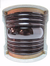 Load image into Gallery viewer, Old Nautical Ships Lantern Lamp Thick Red Lense Galvanized Steel Boat Lite Perko
