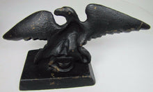 Load image into Gallery viewer, Antique Cast Iron FOE FRATERNAL ORDER of EAGLES Bookend Small Doorstop Statue
