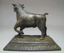 Load image into Gallery viewer, AJAX METAL Co Old Advertising Paperweight PHILADELPHIA BIRMINGHAM Bull Babbitt
