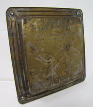 Load image into Gallery viewer, Antique SIAMESE COTTON DRYER FELTS Brass Advertising Tray W BARRELL BOSTON MASS
