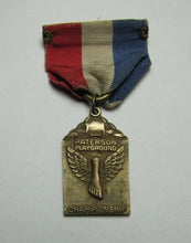 Load image into Gallery viewer, Old PATERSON PLAYGROUND CHAMPIONSHIP Winged Foot Sports Award Medallion Ribbon
