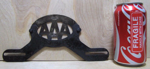 TRENTON AUTOMOBILE CLUB Old Porcelain License Plate Topper AAA New Jersey Fox Co