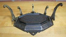 Load image into Gallery viewer, Antique 19c Decorative Arts Wall Bracket Hanger Hook Cast Iron Ornate Hardware
