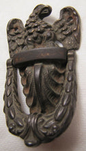 Load image into Gallery viewer, Antique 19c Cast Iron Eagle Door Knocker exquisite small ornate interior bathrm
