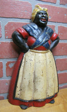 Load image into Gallery viewer, 1920s Chef Woman Hands Hips Cast Iron Doorstop Littco Littlestown Pa Americana
