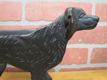 Load image into Gallery viewer, POINTER SETTER HUNTING DOG Cast Iron Boot Scraper Figural Door Stop Cabin Statue
