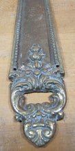 Load image into Gallery viewer, Old Brass DOOR PUSH Decorative Arts Detailed Architectural Hardware Element
