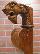 Load image into Gallery viewer, Antique Wooden DRAGON GRIFFIN MONSTER BEAST Architectural Decorative Element
