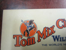 Load image into Gallery viewer, Early 1900&#39;s TOM MIX CIRCUS and WILD WEST Show Business Card - Original
