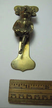 Load image into Gallery viewer, Old Brass Demon Devil Gargoyle Door Knocker small interior door Lincoln Imp
