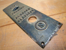 Load image into Gallery viewer, Old SHEPARD ELEVATOR CAR RUNNING Control Panel Button S Logo Bevel Edge Brass
