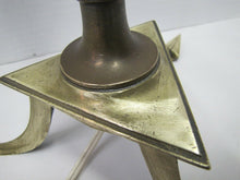 Load image into Gallery viewer, Arts &amp; Crafts Arrow Decorative Lamp Brass Bronze Triple Arrow Tip Point Legs
