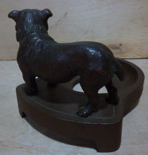 Load image into Gallery viewer, Antique Bulldog Tray cast iron bronze wash decorative art card tip coin ashtray
