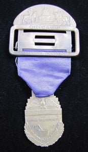 1938 NATIONAL ASSN of RETAIL DRUGGISTS CHICAGO Convention Ribbon Medallion
