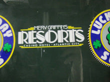 Load image into Gallery viewer, MERV GRIFFIN&#39;S RESORTS Slot Machine Glass Atlantic City Casino Hotel Ad Sign
