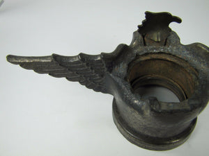 Antique Figural Spread Winged Eagle Radiator Cap Hood Ornament Emblem Ornate Art