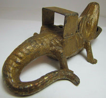 Load image into Gallery viewer, ALLIGATOR ST PETERSBURG Old Fla Souvenir Ash Tray Cigar Rest Matchbook Holder

