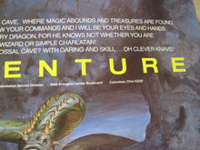 Load image into Gallery viewer, Orig 1980s CompuServe ADVENTURE Video Game Promo Poster artwrk Gray Morrow SciFi
