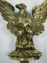 Load image into Gallery viewer, Spread Winged Eagle Old Brass Figural Door Knocker Hardware Element
