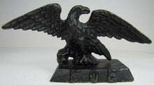 Load image into Gallery viewer, Antique Cast Iron FOE FRATERNAL ORDER of EAGLES Bookend Small Doorstop Statue
