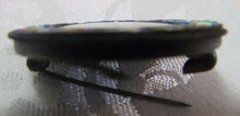 Load image into Gallery viewer, 1939 NEW YORK WORLDS FAIR MICRO MOSAIC Souvenir Pin ITALY NYWF Ornate Rare HTF
