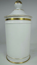 Load image into Gallery viewer, Antique 19c Porcelain APOTHECARY JAR w Lid A COLLIN PARIS EAGLE SNAKE Exquisite
