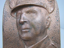 Load image into Gallery viewer, US GENERAL DOUGLAS MACAUTHUR Old Decorative Art High Relief Thick Brass Plaque
