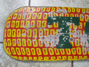 Old TODD Figural CORN Farm Seed Advertising Sign dbl sided wood paint folk art