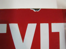 Load image into Gallery viewer, FIRE EXIT Orig Old Porcelain Double Sided Flange Sign Shop Building Industrial
