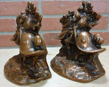 Load image into Gallery viewer, Antique Knights in Shining Armour Bookends Decorative Art Statues Pompeian Armor
