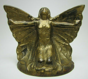 c1931 Art Deco FAIRY PIXIE NYMPH HAMPTON HARDWARE Co Bookend Decorative Statue