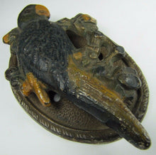 Load image into Gallery viewer, Antique Cast Iron Parrot Door Knocker Sm Interior Hardware B&amp;B Bathroom Bedroom
