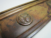 Load image into Gallery viewer, Art Nouveau Antique Decorative Arts Bronze Tray Ornate Flowers Desk Dresser
