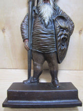 Load image into Gallery viewer, BRADLEY &amp; HUBBARD Cast Iron WARRIOR GNOME ELF MAN KRAMPUS Antique Doorstop B&amp;H
