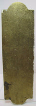 Load image into Gallery viewer, Antique Door Push Plate Ornate Flame Torch Ribbons Bows Floral Old Brass Bronze
