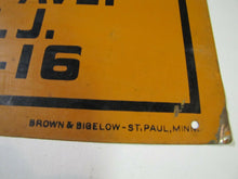 Load image into Gallery viewer, LAMPA MENZE STUKHART BERGENFIELD NJ Old Real Estate Insurance Sign Brown&amp;Bigelow
