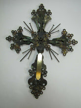 Load image into Gallery viewer, FOR HEAVENS SAKE Folk Art Key Crucifix Cross Nails Keys Ornate Artwork
