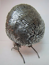 Load image into Gallery viewer, Vintage Folk Art Tin Owl wonderful ornate detailing snip cut bent tin artwork
